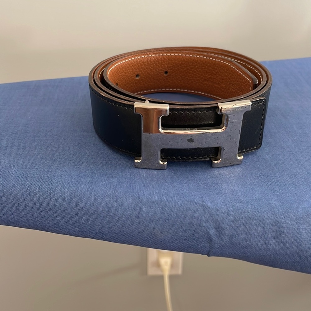 Hermes belt, reversible black or brown